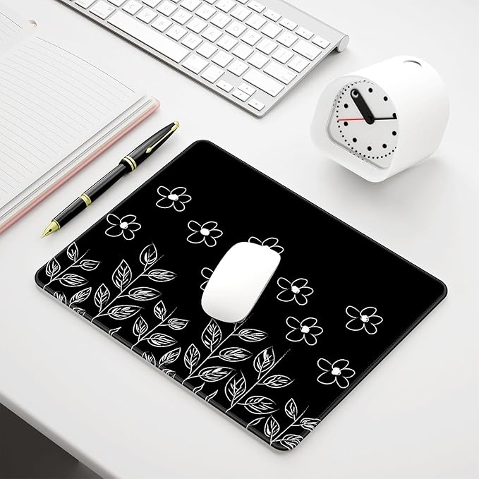 Auhoahsil Mouse Pad, 12 x 10 in Flower Theme Computer Mouse Pad - Image 7