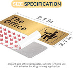 The Office Sign for Home and Business Door，Self-Adhesive Waterproof and - Image 2