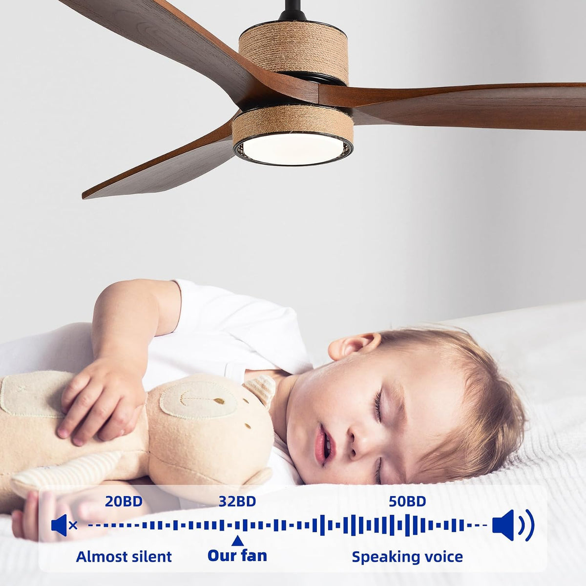 52 inch boho downrod ceiling fan with light, package contents