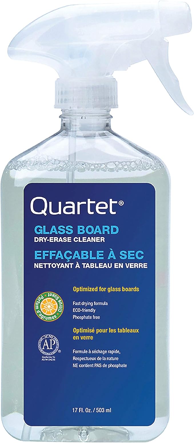 Quartet Glass Dry Erase White Board Cleaner, 17 oz by Quartet