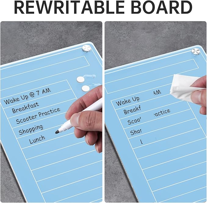 NiHome Acrylic Magnetic To Do List Planning Board - Image 7