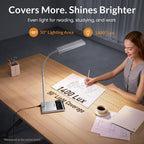 lepower desk lamp, 800lm led for home office, side view