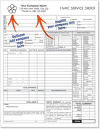 HVAC Service Order Invoice & Repair Detail Form, 3 Part Carbonless, Letter Size - Image 2