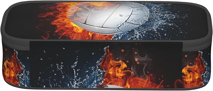 Sports Volleyball Pencil Box Black Kids Teens Pencil Pouch - Image 7