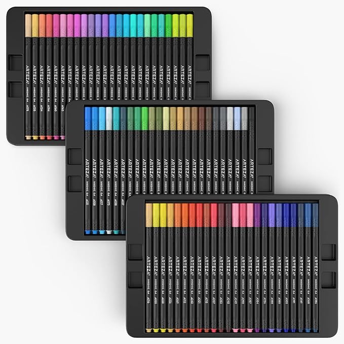ARTEZA Inkonic Fineliners Pens, 0.4 mm Fine Tip Markers, Water-Based Art Pens - Image 8