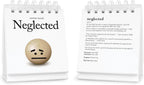 Genuine Fred THE DAILY MOOD Desktop Flipchart - 47 Moods - Helps Identify Emotions & Start Conversation - Fun & Functional Desk Accessories for home or office - Funny Gift for Coworkers - Office Gifts