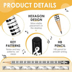 TaoBary 200 Pieces Music Pencils Bulk Music Classroom Supplies Piano Note - Image 4