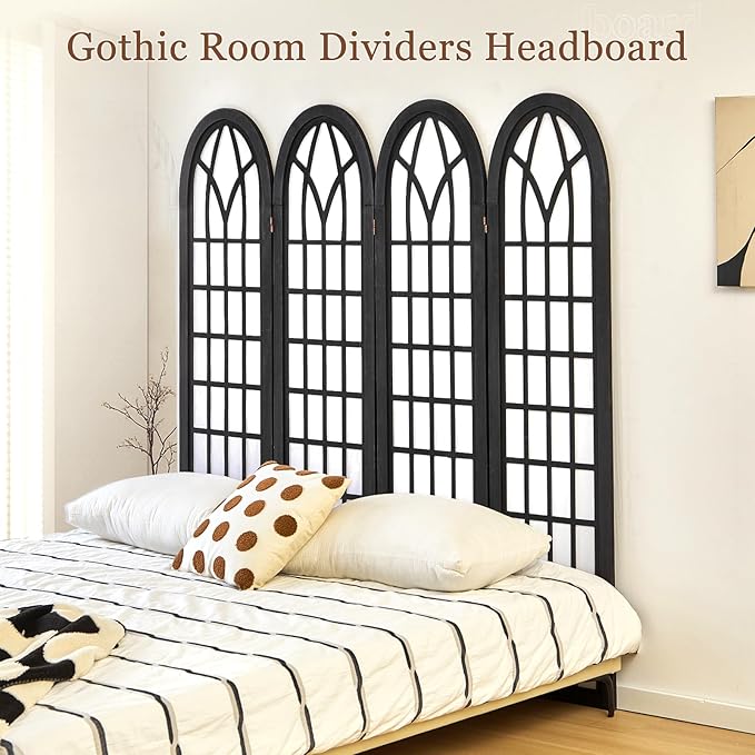 Asnefeli Room Divider 4 Panel, Japanese Shoji Privacy Screen - Image 5