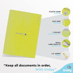 Accordion File Organizer Green, 7 Pocket Expanding File and Cover Folder - Image 4