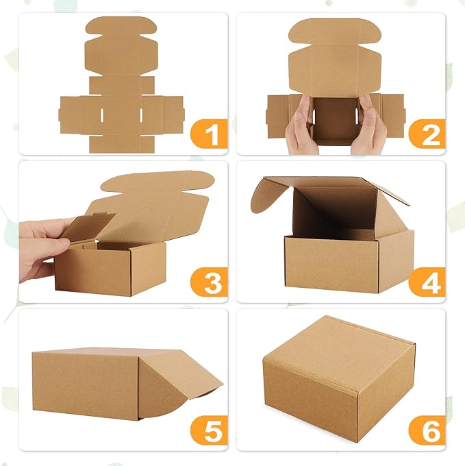 Eupako Small Shipping Boxes 4x4x2 Inches - Image 5