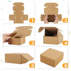 Eupako 6x4x3 Shipping Boxes Small Corrugated Cardboard Box - Image 3