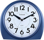 Tinload 5.5" Large Analog Alarm Clock Silent Non Ticking, Gentle Wake, Beep by Tinload