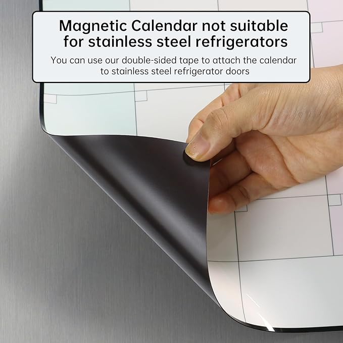Magnetic Weekly Dry Erase Whiteboard Calendar&Monthly Calendar&Daily Planner&to - Image 4