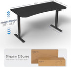 VIVO Electric 63 x 32 in Standing Desk, Memory Height Adjustment, 1B Series - Image 3