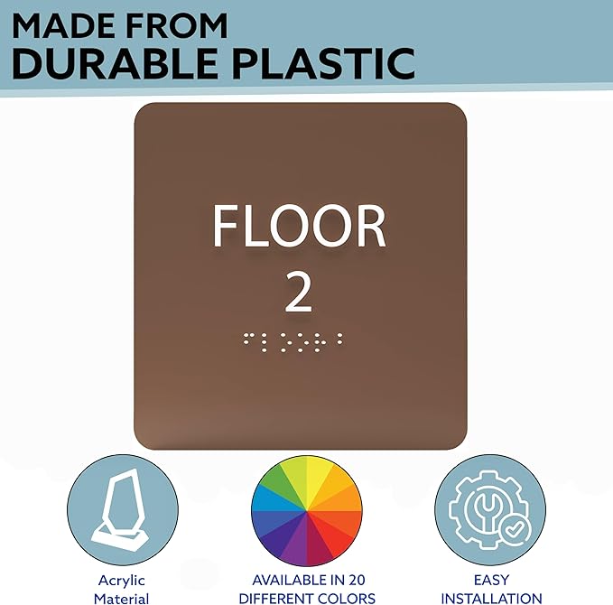 Light Green ADA Floor 2 Sign - Image 2