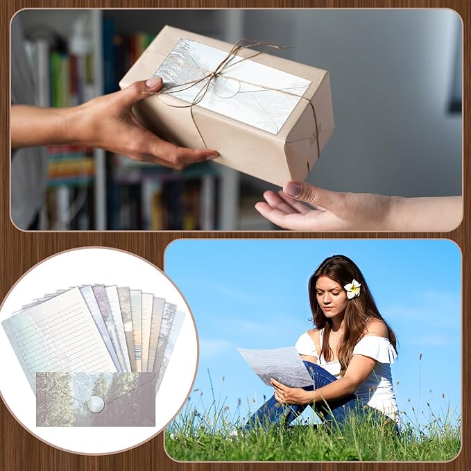 TaoBary 160 Pcs Stationery Paper Set 50 Double Sided Stationery Papers - Image 7