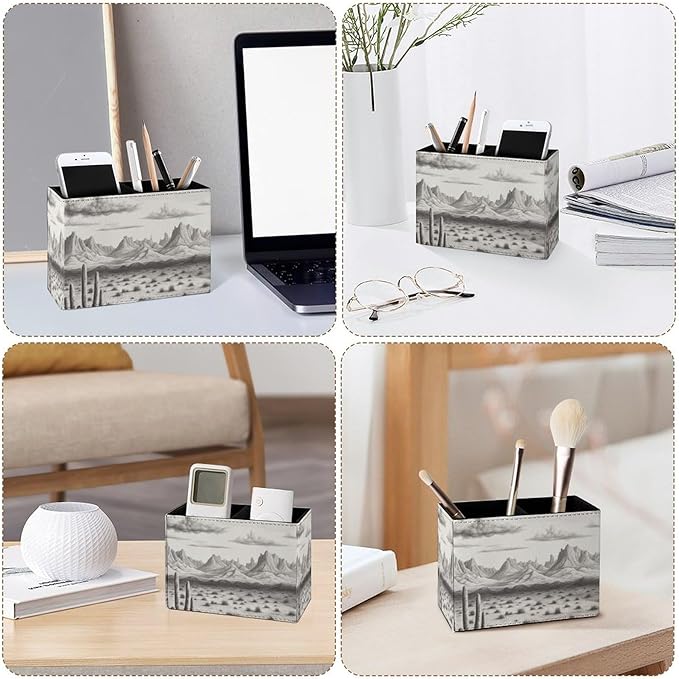 Famame Vintage Desert Mountains Pencil Holder - Image 4