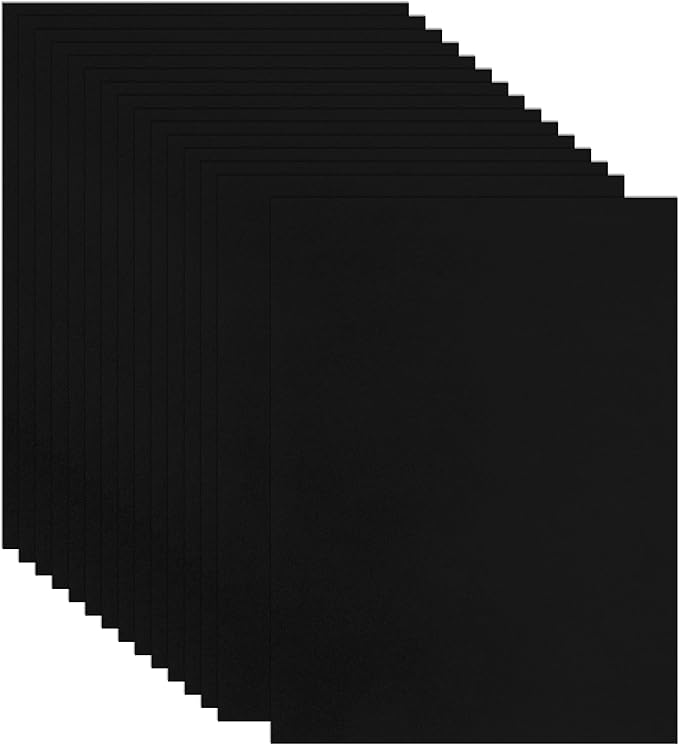 Guakicae 32 Sheets Black Cardstock 8.5 x 11 Halloween Cards, 80lb Heavyweight by Guakicae