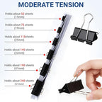 208 PCS Binder Clips Assorted Sizes – 0.6"-2" Black Metal Paper Clamps - Image 5