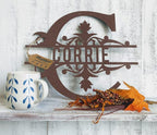 RealSteel Metal Split Letter Monogram – Personalized Last Name Sign by RealSteel