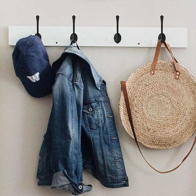 Homanu 14 Pack Coat Hooks Wall Mounted - Image 6