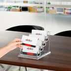 NIUBEE Clear Business Cards Holders 4 Tier Acrylic Card Holder - Image 6