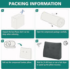 TANYOO Back Support Pillow for Recliner Soft Dual Layer Lumbar Support Pillow - Image 7