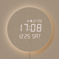 mooas full moon led silent wooden digital wall, main product view