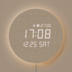 mooas full moon led silent wooden digital wall, main product view
