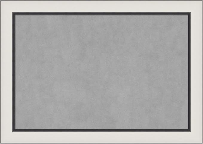 Amanti Art Silver Framed Magnetic Board 30x42 Large Vision Board by AmantiArt