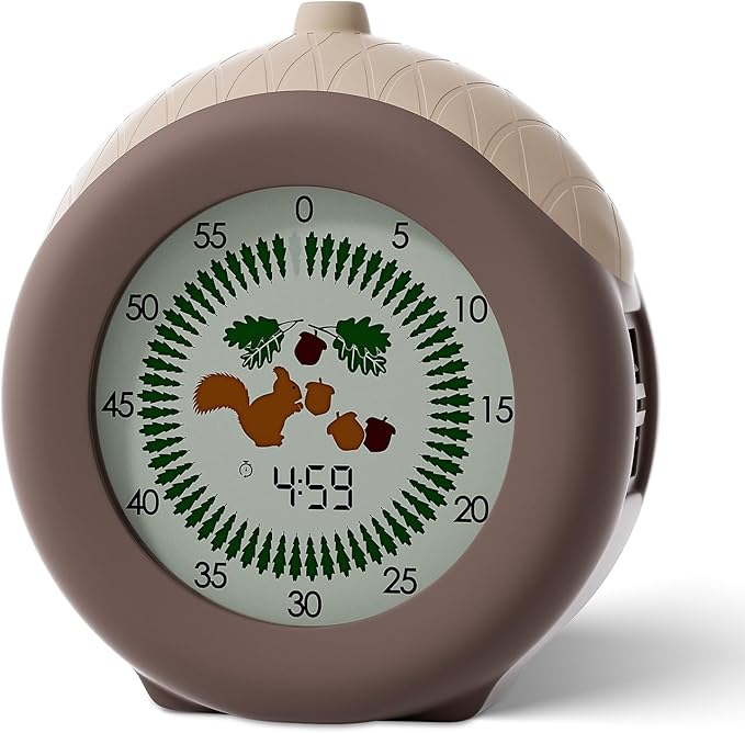 Visual Timer for Kids, 299-Minute Cute Kids Squirrel Timer, ADHD Autism Toddler by MOXILOS