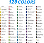 H & B 120 Colored Pencils Set, Art Pencil Kit - Image 4