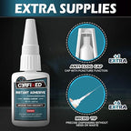 Super Glue Liquid, Instant Clear Cyanoacrylate Medium Thin Viscosity Adhesive - Image 4