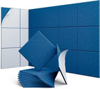 UNECHO 12 Pack 12" X 12" X 0.4" Acoustic Panels by UNECHOACOUSTIC