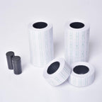 Price Gun Labels for GILLRAJ GX-7700 & MX-5500 - Unique Green-Margined Blank White Pricing Labels 10 Rolls 5000pcs + 2 Ink Cartridges