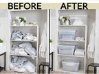Rubbermaid Cleverstore 74 Qt Clear Storage Bins - Image 8