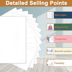 Silunkia 100 Sheets White Cardstock 8.5 x 11 Printer Paper, 200gsm/75lb - Image 3