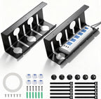 2 Pack Under Desk Cable Management Tray, 16.5" L x 4.7" W x 6.8" H, Wire by TooCust