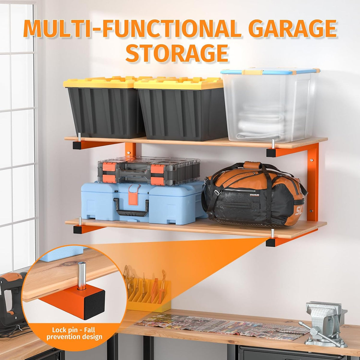lumber storage rack, wall mount wood rack (6, package contents