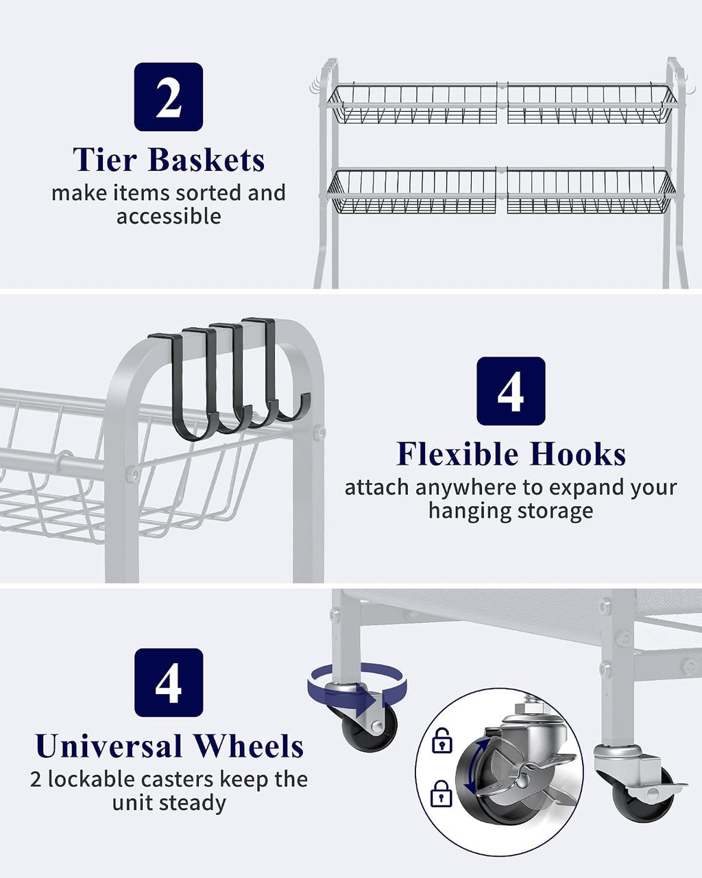 kitsure sports equipment organizer with wheels, garage ball, close-up detail