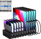 270W Charging Station for Multiple Devices, 20-Port USB Fast Charging Station by HomePage