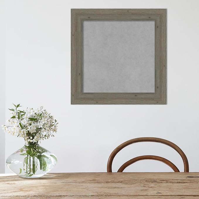 Amanti Art Grey Framed Magnetic Board 21x21 Small Vision Board - Image 5