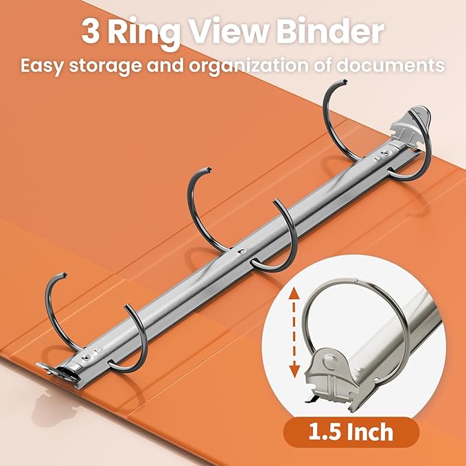 SUNEE 3 Ring Binder 1.5 Inch 1 Pack - Image 3