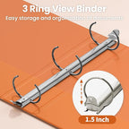SUNEE 3 Ring Binder 1.5 Inch 1 Pack - Image 3