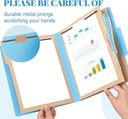 12 Pcs Classification Folders Letter Size 3 Pocket Dividers Employee File Folder - Image 3
