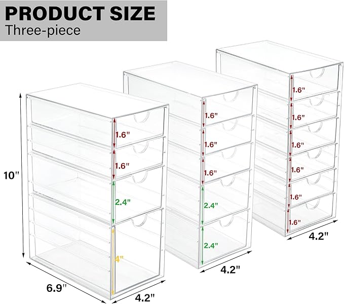 Prsildan Acrylic Drawer Organizer - Image 3