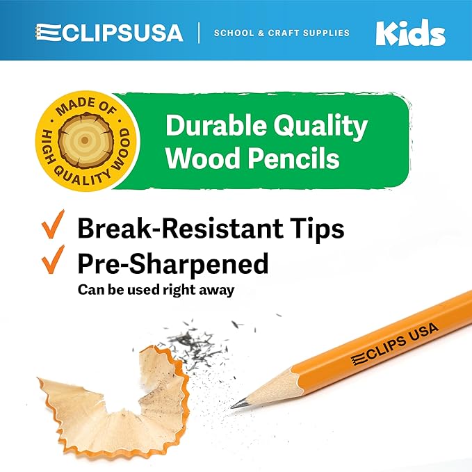 Pre-Sharpened Pencils Bulk, Pencil #2, Number 2 pencils, School Supplies Bulk - Image 5