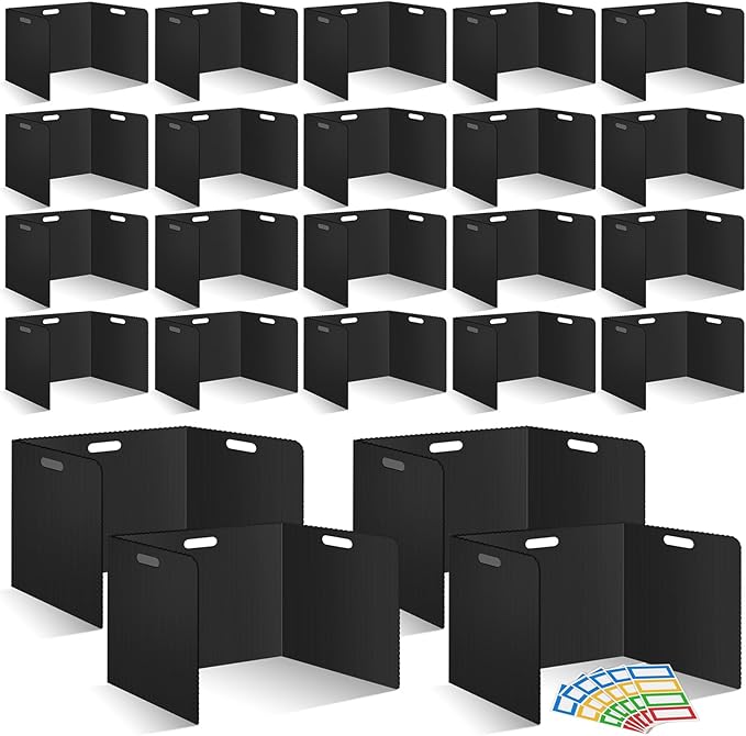 24 Pcs Desk Dividers for Students 14 × 17.5 × 14 Inch Plastic Durable and by ZSMKJIAYE