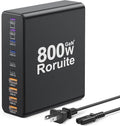 800W USB C Charging Station, 120W PD GaN5 Super Fast USB C Charger Block-10 Port by Roruite