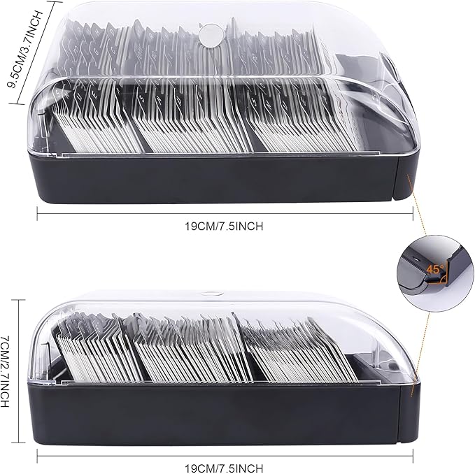 Eagle Business Card Box, Push-Button, Storage up to 550 Cards - Image 5